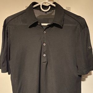 Gucci Mesh-Style 100% Silk Cargo Polo Shirt SIze Medium